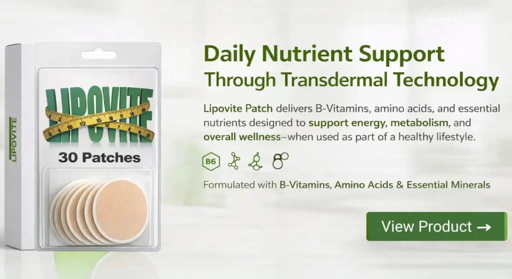 lipovite patch by healthiermanner.com
